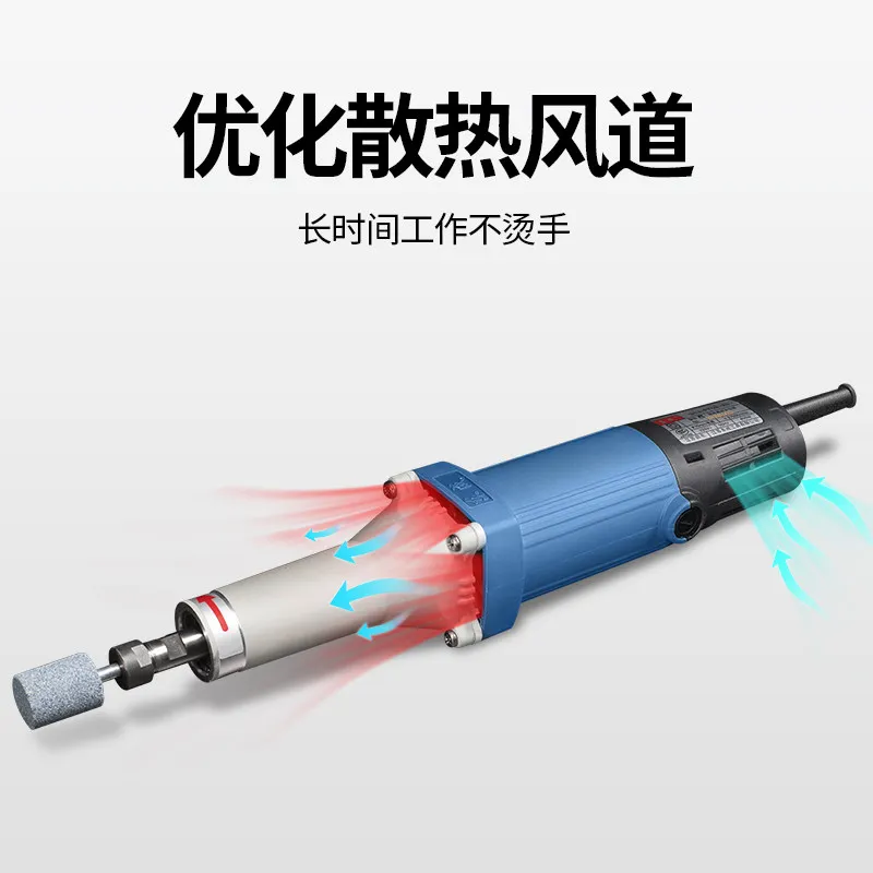 

High Power Industrial Small Handheld Inner Straight Die Polishing Grinder Stone Wood Engraving Metal