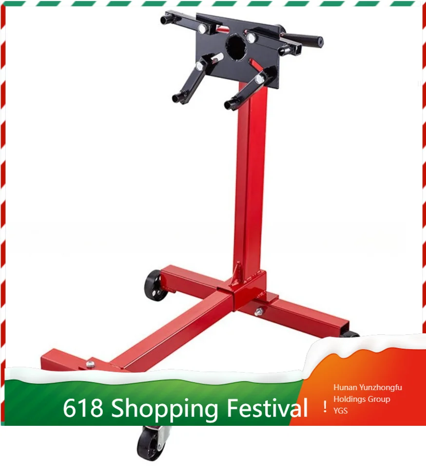 Auto Engine Overhaul Rotating Support Stand 1000LBS Adjustable Engine Flip Rack Repair Equipment