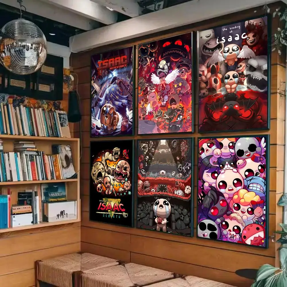 The Binding Of Isaac Poster Sticky Painting Prints Wall Art Waterproof Home Living Bed Room Bar Cafe Aesthetic Decor