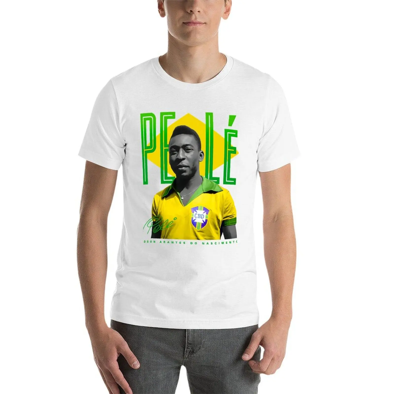 تي شيرت Rip pele، لاعب كرة القدم تي شيرت رجالي جرافيك تي شيرت رجالي مصمم تي شيرت