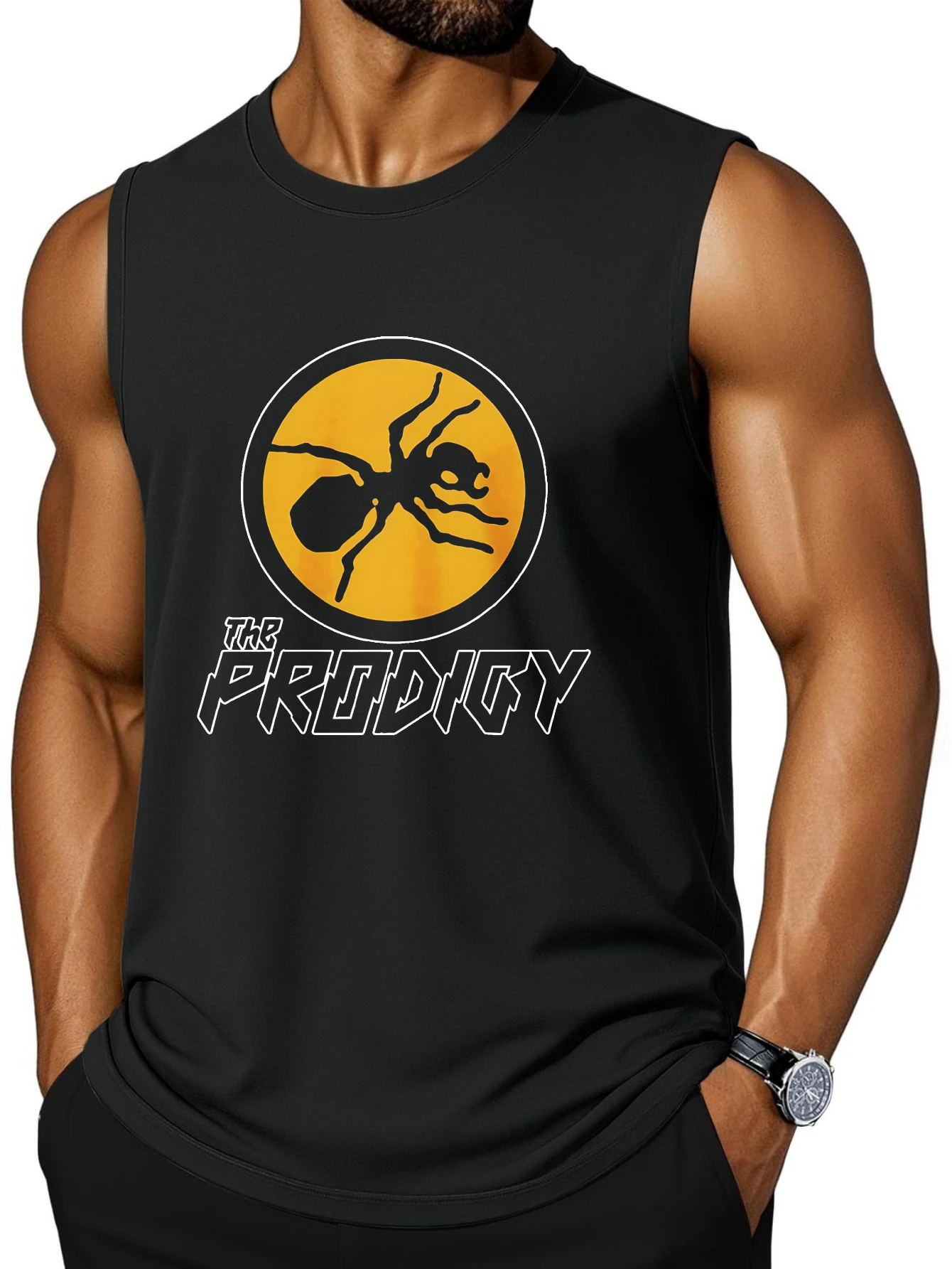 CLOOCL  Ant Logo The Prodigy Printed Vest Fashion Sports Tank Top Sleeveless T-shirt Men's Summer Casual Top