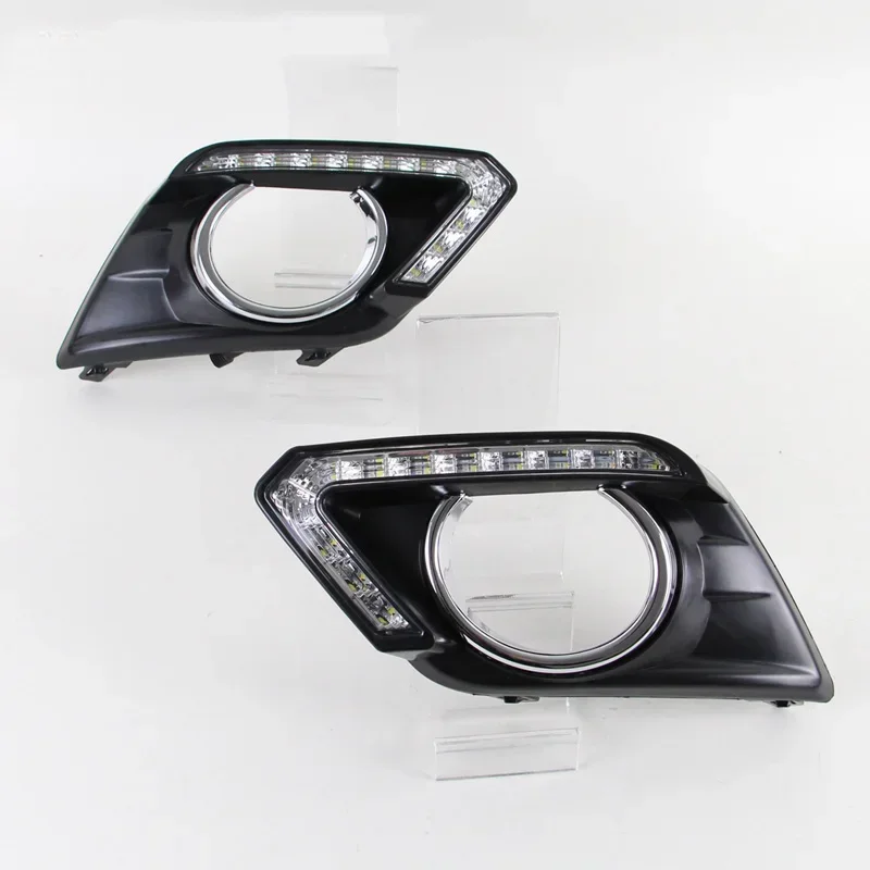 

LED DRL Daytime Running Light For Nissan X-trail Xtrail T32 2014 2015 2016 Yellow Signal Turning Daylight 12V Car Driving Lamps