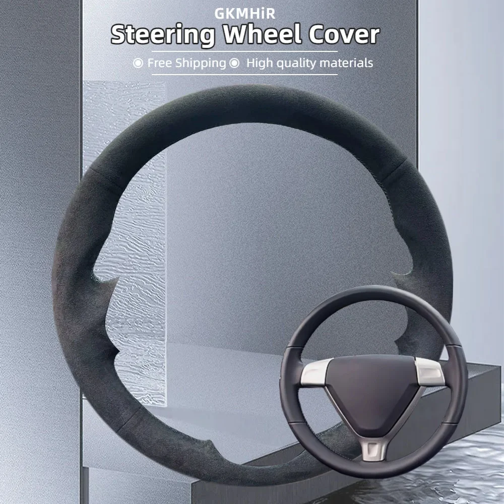 

Чехол на руль автомобиля из замши на заказ для Porsche 996 911 Cayman S 2006-2007, автомобильные аксессуары для интерьера