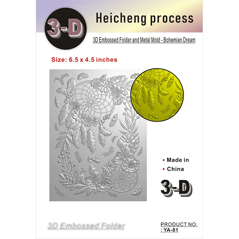 3d Bohemian Dream Relief Folder And Matching Mold For Scrapbook Diy Photo Album Card Making Process