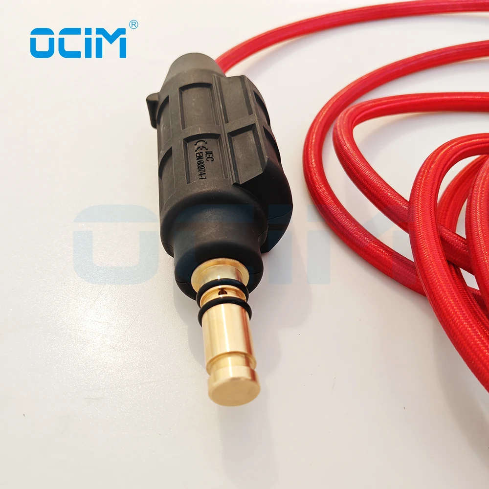 WP17F Tig Torch 4m Red Soft Cable With American 35-70 Connector