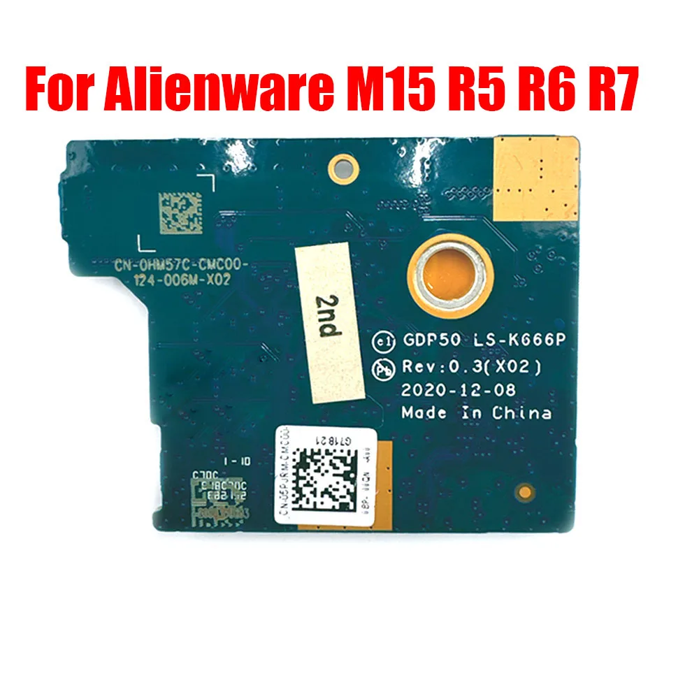 Laptop Keyboard Connector Board For Alienware M15 R5 R6 R7 0HM57C HM57C 05PJRM 5PJRM LS-K666P