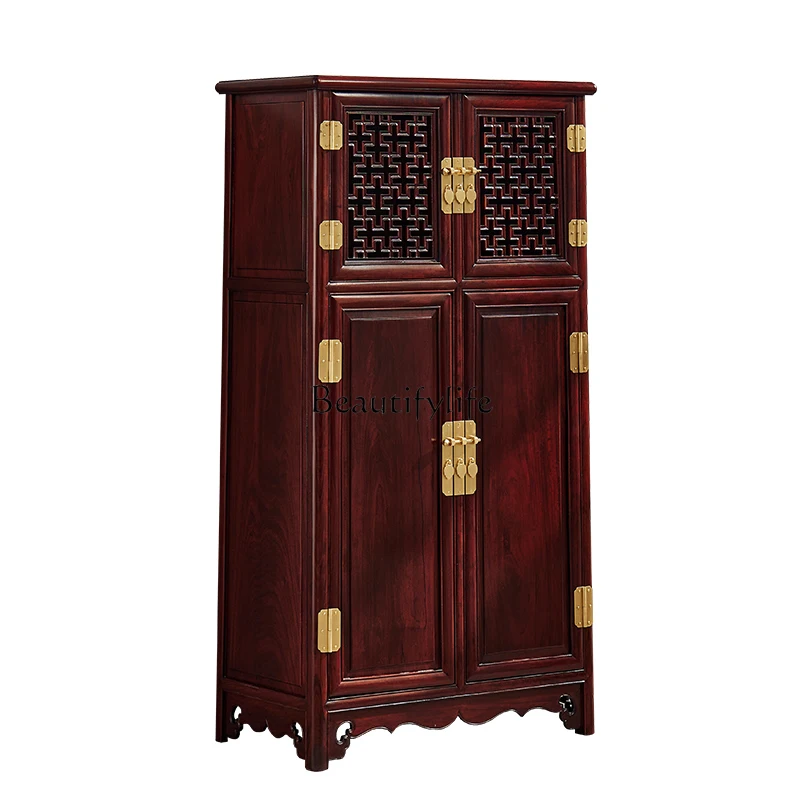 Rosewood Locker Sandal Wood Solid Wood Suzuo Living Room Corner Locker