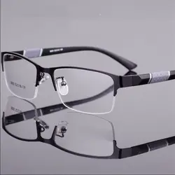 Anti Blue Light Reading Glasses Men Women Half-frame Diopter Glasses Business Male Presbyopic Eyeglasses +1.0 1.5 2.0 2.5 4.0