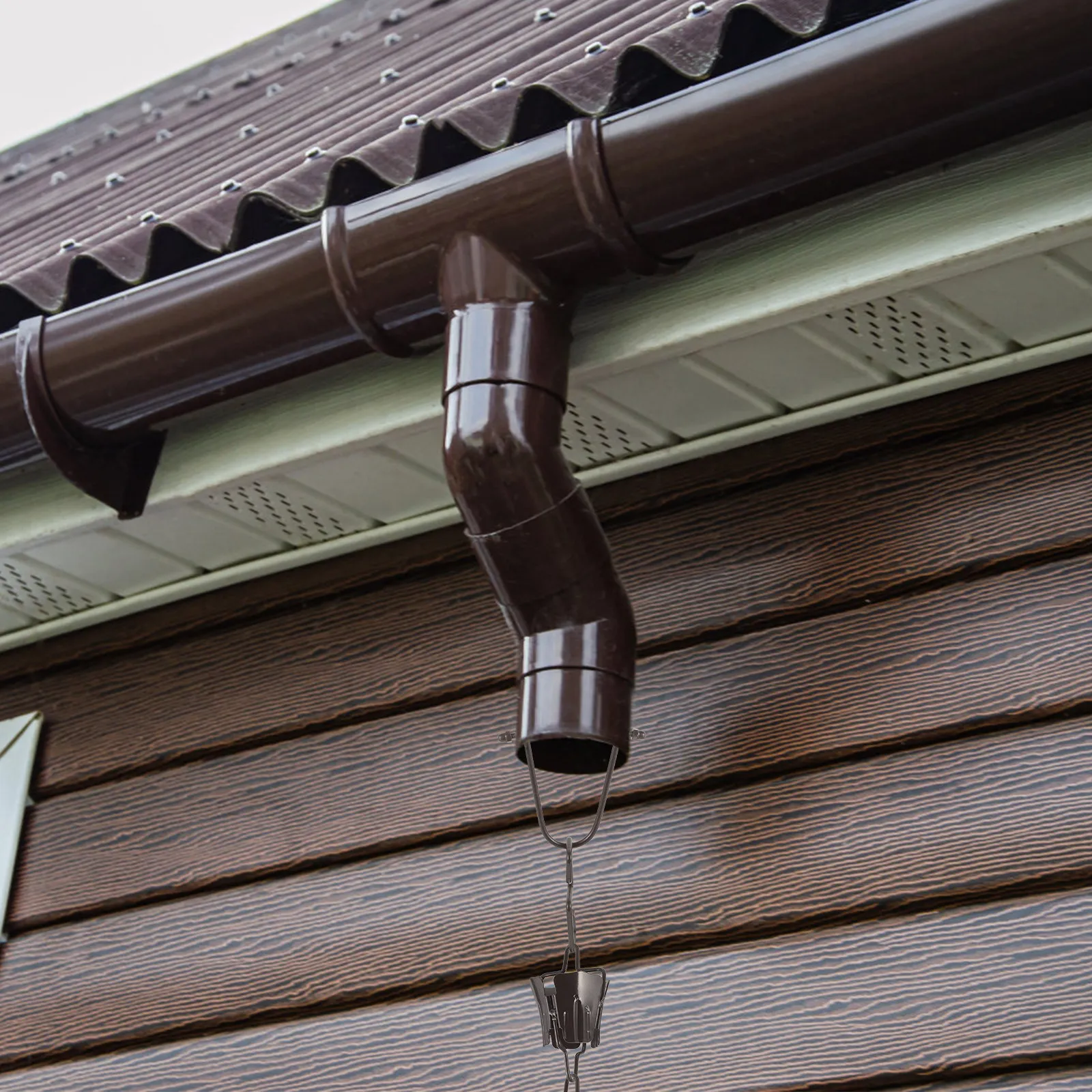 Black Metal Gutter Hook Clip for Rain Water Catching System – Chain Iron Parts