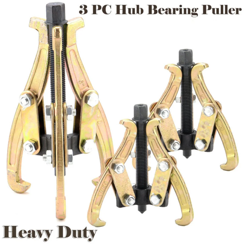 

3 Inch Professional Three-Jaw Bearing Puller Carbon Steel Adjustable Gear Pulley Extractor for Mechanical Equipment Maintenance