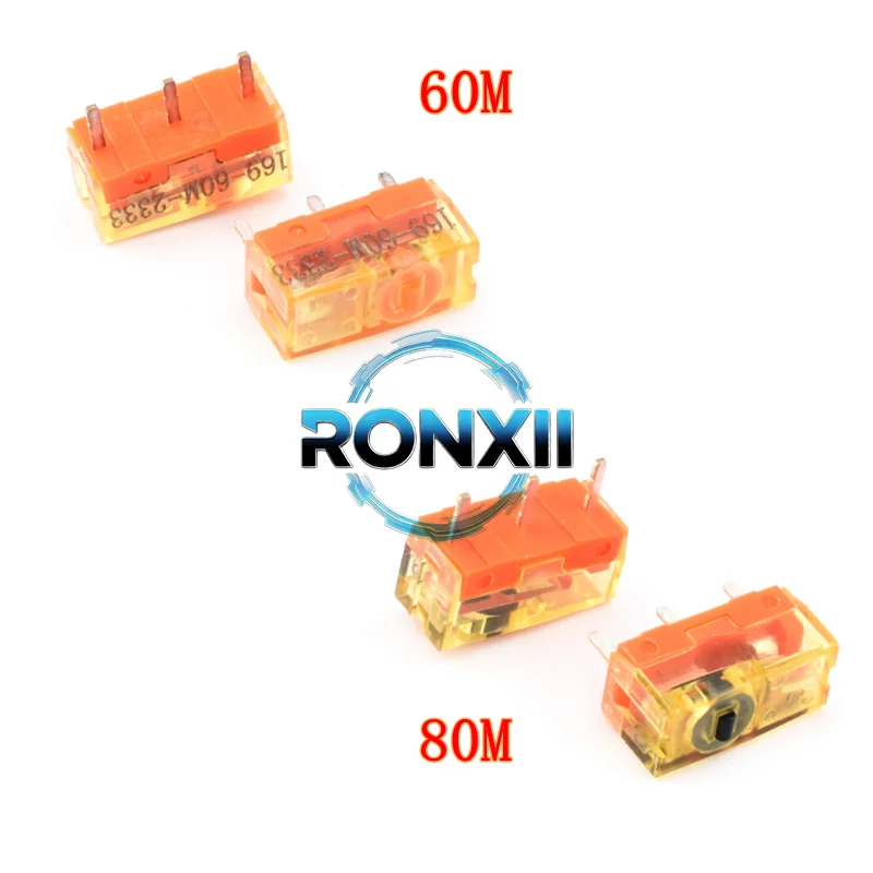 10PCS New TTC Dustproof Gold/Black Gold Mouse Micro Switch 60M/80M High-life Switch