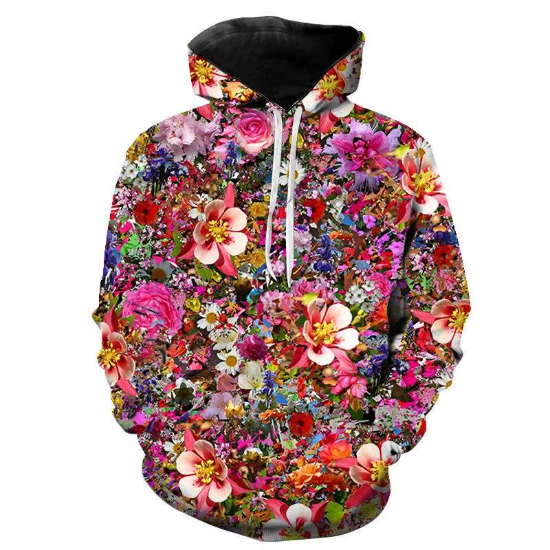 Spring Fall Hoodies Fashion Flower Men Women Children Cool 3D Printed Sweatshirts Pullover Boy Girl Kids Streetwear y2k Top Coat