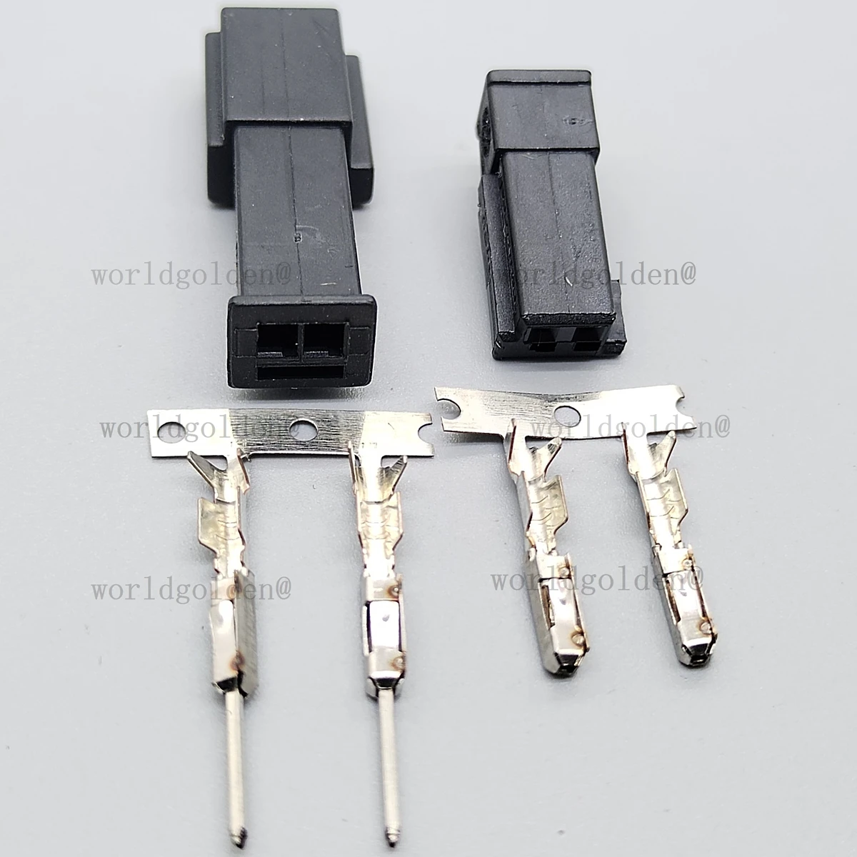 1-1718333-1 1-968699-1 Vehicle 2Pin Wiring Connector, Complete Plug Socket with Terminals For Universal Vehicle