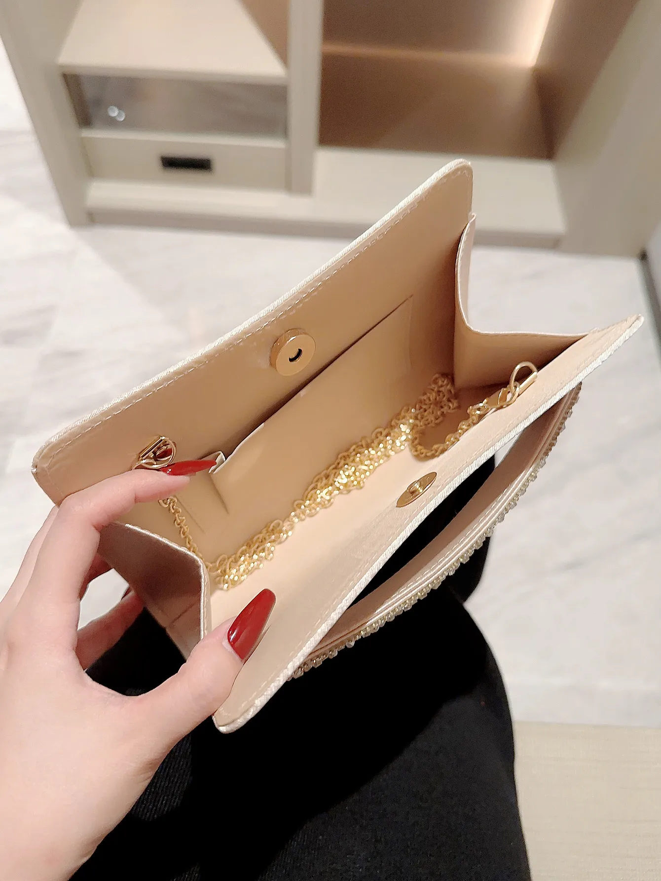Women\'s Fashion Satin Clutch Bag Evening Bag Dress Bag Evening Bag Clutch Bag Banquet Bag Wedding Bag Party Prom Bag