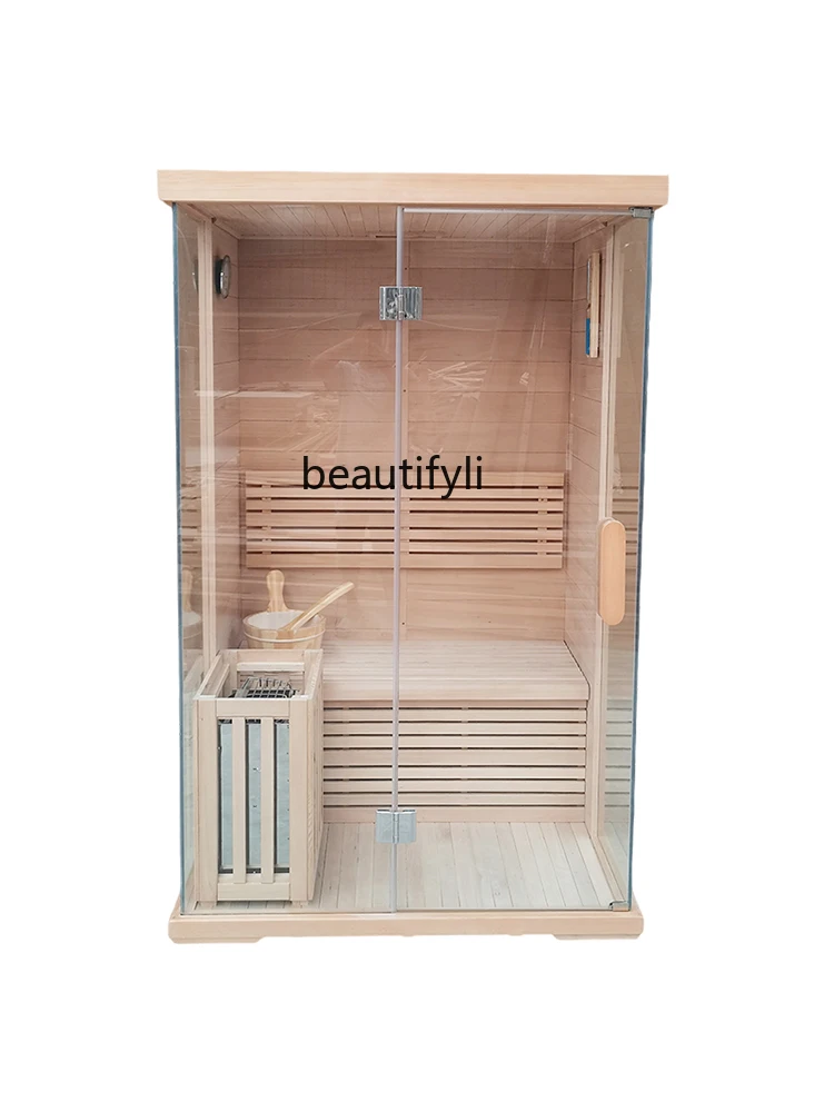 

Household single double sauna room wet steam engine room commercial light wave room