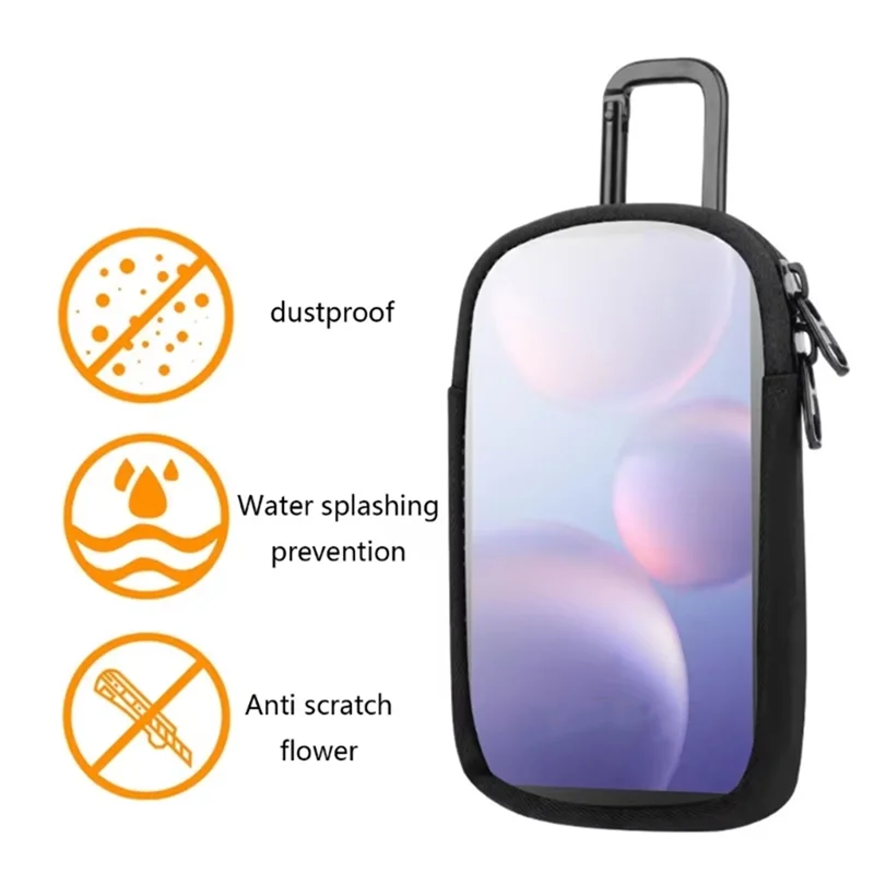 

B04B-MP3/MP4 Portable Storage Bag With Buckle Dustproof With Convenient Clear Window For Direct Operation