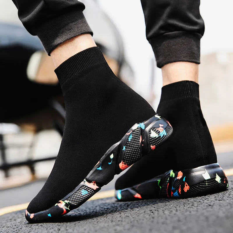 MWY Women\'s Sports Shoes High Top Warm Socks Shoes Casual Sneakers Men Zapatillas De Mujer Ofertas Walking Shoes Size 35-47