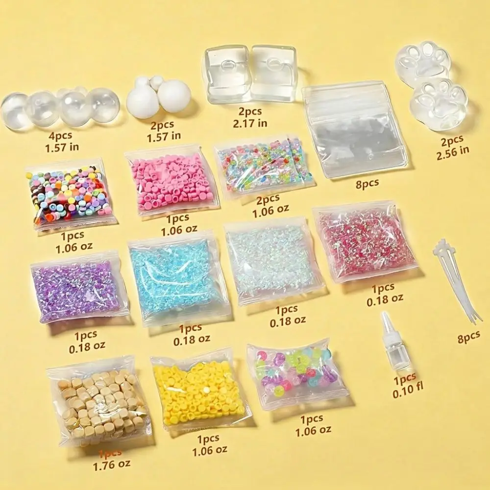 1 Set Tear Resistant DIY Craft Supplies Clear Refillable TPR Empty Ball Skin Handmade Craft Soft Fidget Ball Toy DIY Craft