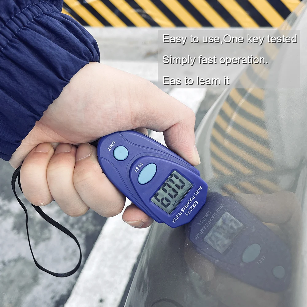 Car Coating Thickness Meters Paint Test Digital Gauges Polisher Tester EM2271 Tools Auto Accessories Motorcycle Boat Universal