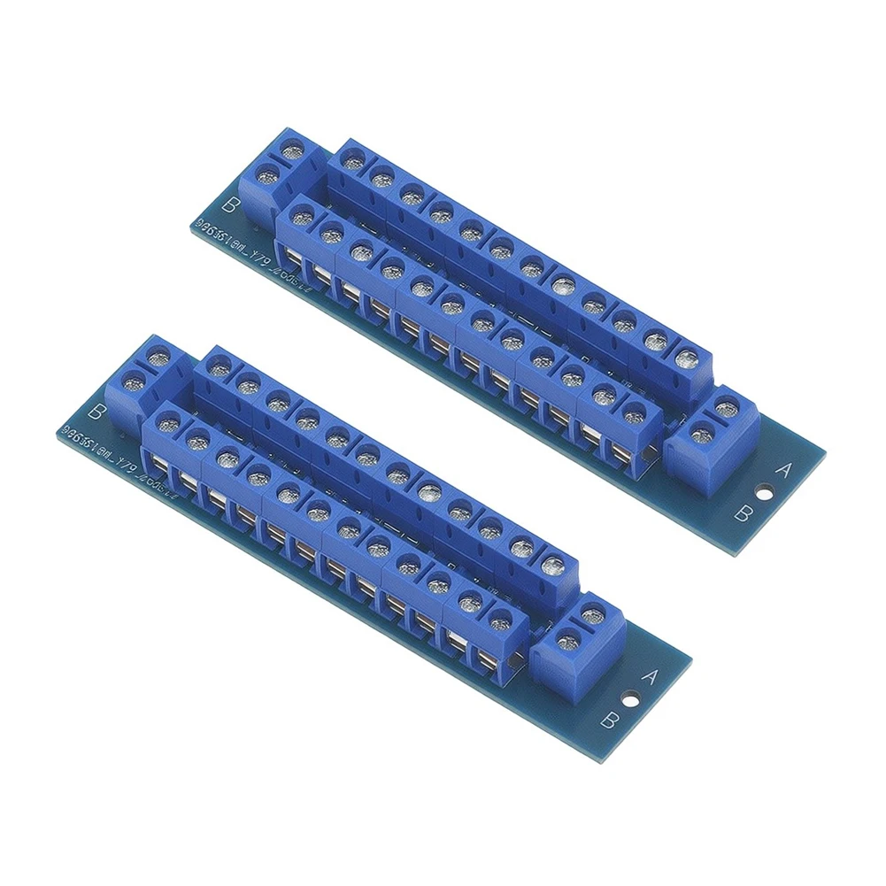 2pcs KF301-5.0MM Solderless Terminal Block Adapter Board Positive Negative Connection For Electronic Project Testing Tool FR-4