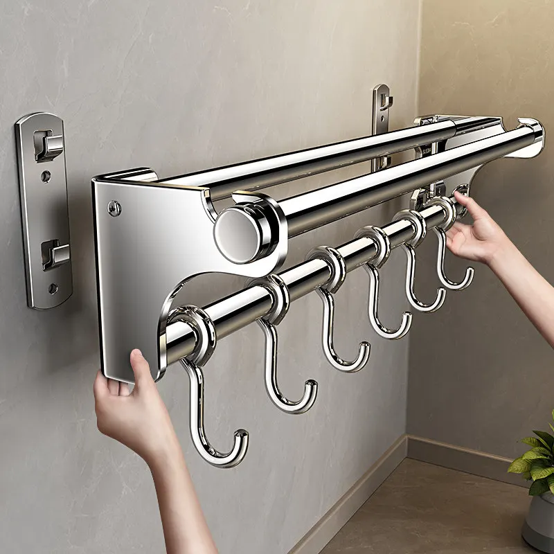 

LH stainless steel kitchen hook, no-drill spatula, spoon, knife multifunctional storage rack