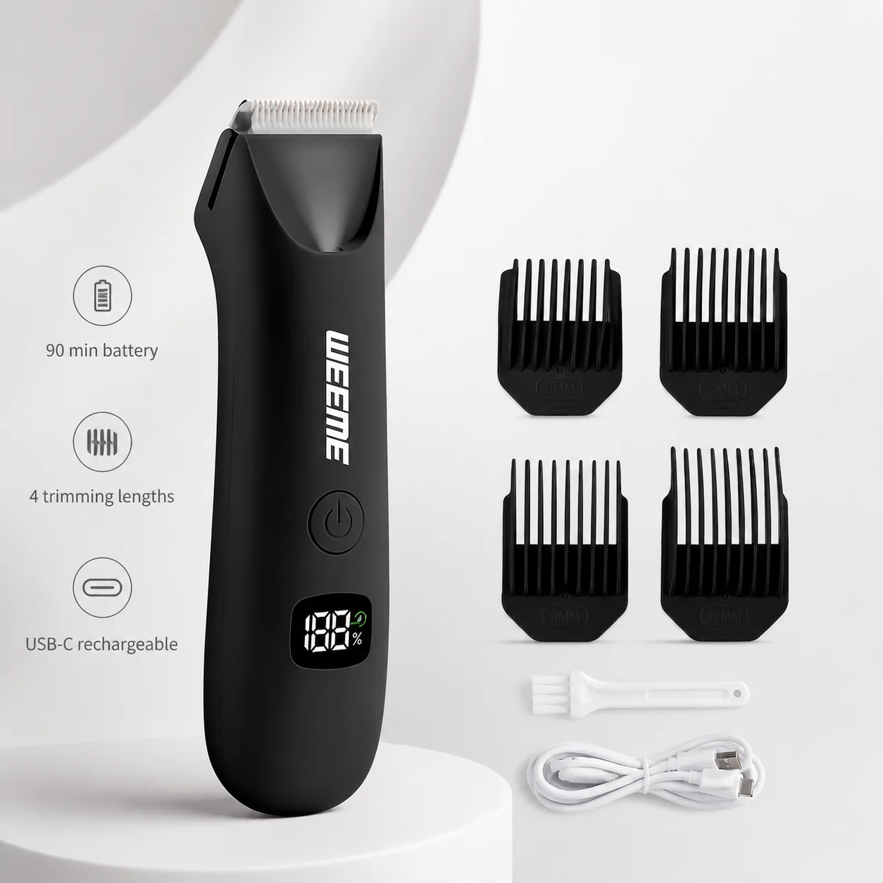 aparador-de-pelos-eletrico-weeme-wm-701-para-homens-e-mulheres-recarregavel-via-usb-c-lamina-de-ceramica-display-lcd-com-4-pentes-guia