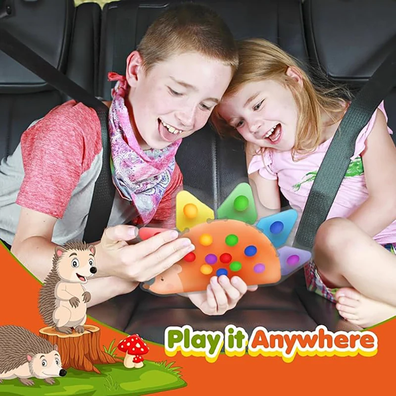 Jouets sensoriels de tri des couleurs pour les tout-petits de 3 à 5 ans, activités d'apprentissage préscolaire, jouet de voyage, jouets Fidget silencieux pour autisme Montessori