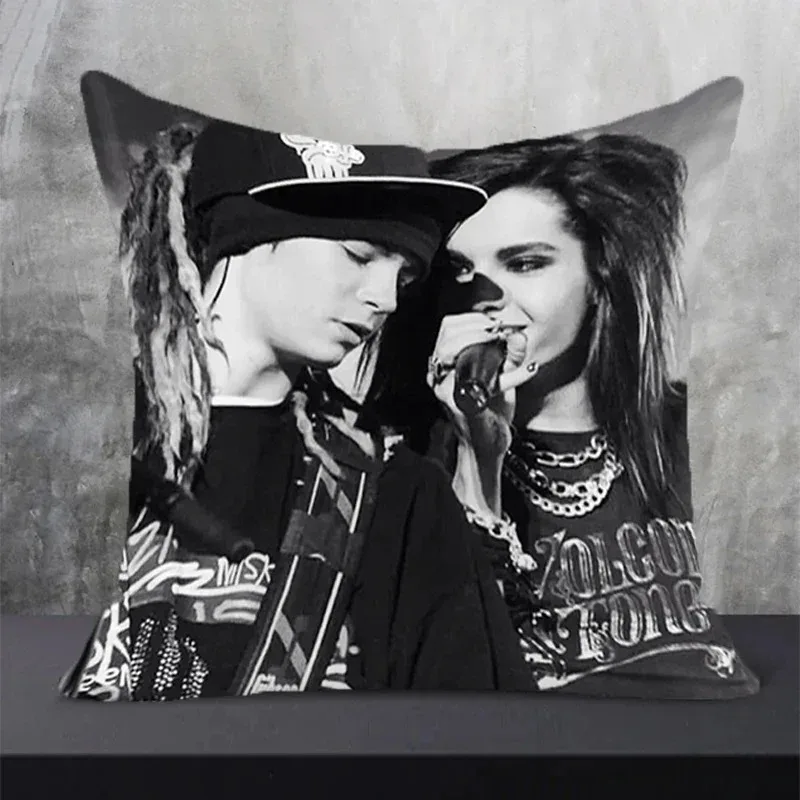 Tokio Hotel Pillow Covers Decorative Sofa Cushions Square Cushion Cover 45*45 Furniture  Printing Pillowcase