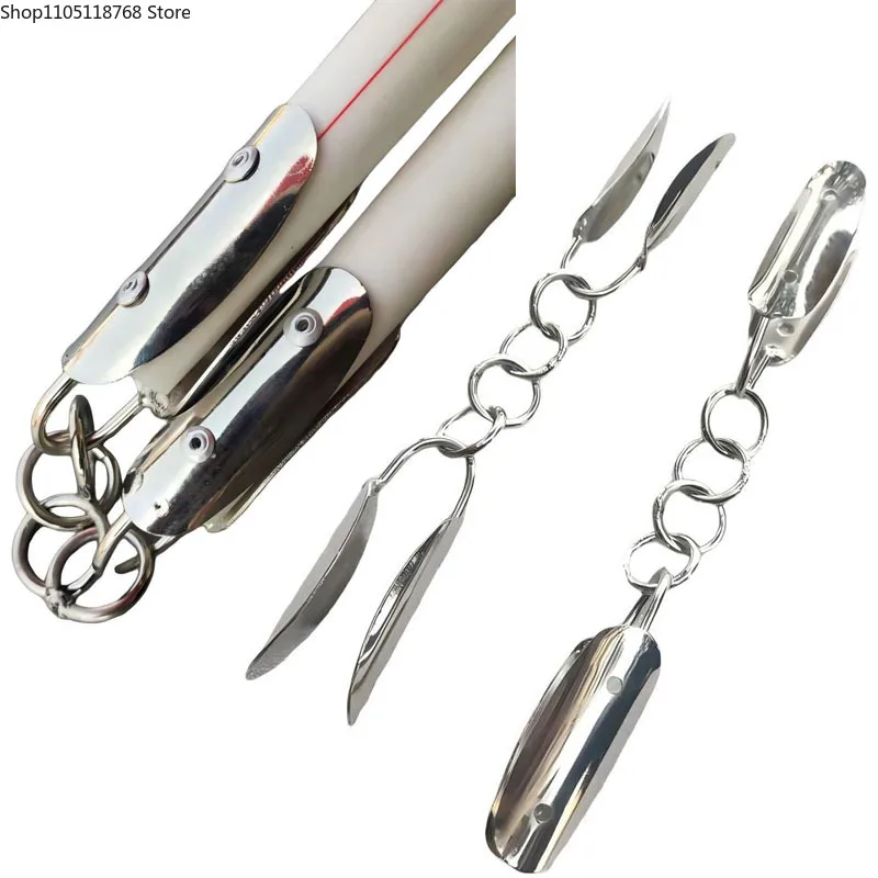 ثلاثة أقسام Cudgel أجزاء إرسال المسامير فنون الدفاع عن النفس عصا المعدات ثلاثة أقسام عصا ربط الملحقات #1