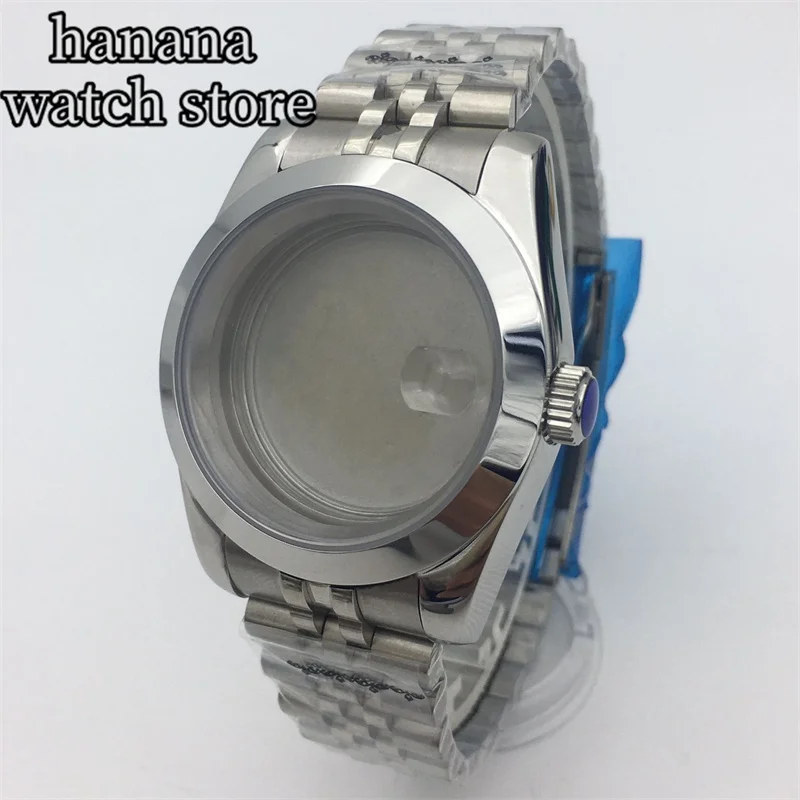 

BLIGER 36mm/39mm silver case sapphire glass date fit NH35 NH36 NH34 ETA2824 2836 Mingzhu DG2813 Miyota8205 8215 PT5000 movement