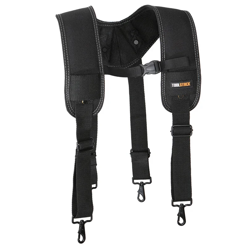 TOOLSTACK Construction Belt and Shoulder Strap Suit High-Quality Oxford Work Belt Adjustable Buckle Strong Working Belt & Strap
