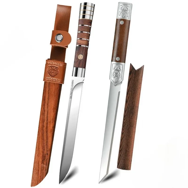 High Hardness Japanese 1/2/3 Straight Blade Kitchen Knife Set, Professional Portable Cutting & Fruit Kitchen Knife