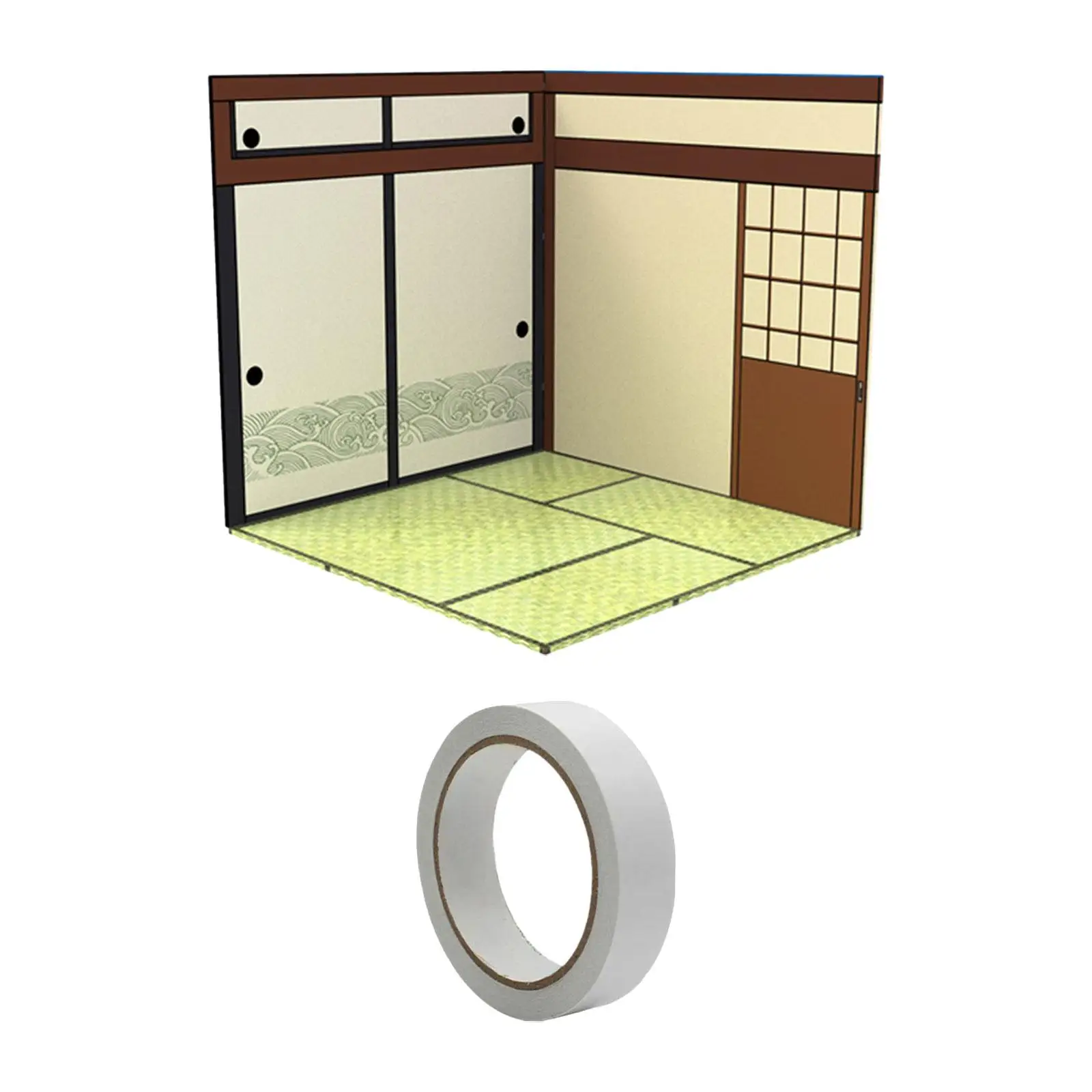 

1:12 Figures Backdrop Collection Diorama Show Background for Figures Mini Doll Vehicle Scene Toy Accessories Mini Diecast Car