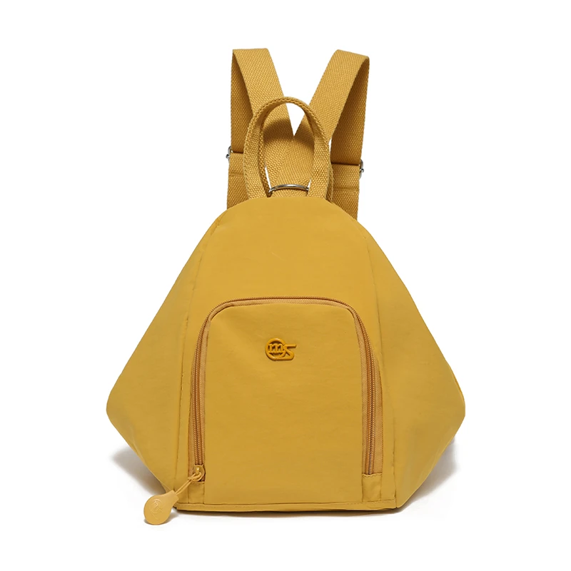 

2025 повседневные новые нейлоновые однотонные рюкзаки большой вместимости, высококачественные уникальные дизайнерские прочные простые универсальные сумки на плечо для женщин