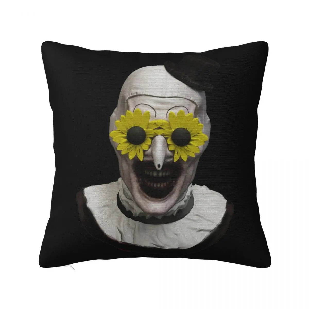 Art Evil Smile Terrifier Clown Movie Horror Pillowcase Fabric Cushion Cover Decorations Pillow Case Cover Chair Zipper 40X40cm