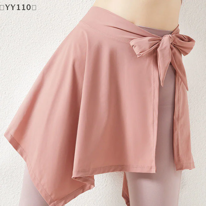 YY110⚡oga Sport cinturino lungo Cover Up Scialle Sciarpa Allenamento Tennis Gonna corta per le donne Danza Gonna avvolgente esterna Prevenire l'esposizione