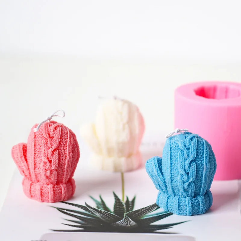 

Christmas Gloves 3D Soap Mold Mould Candle Mold Handmade Molds Mitten Silicone Mold Rubber Eco-friendly M234