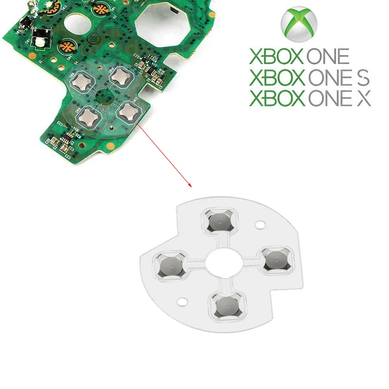 금속 돔 스냅 돔 PCB 보드 전도성 필름 스티커, XBOX ONE S 컨트롤러 D 패드용