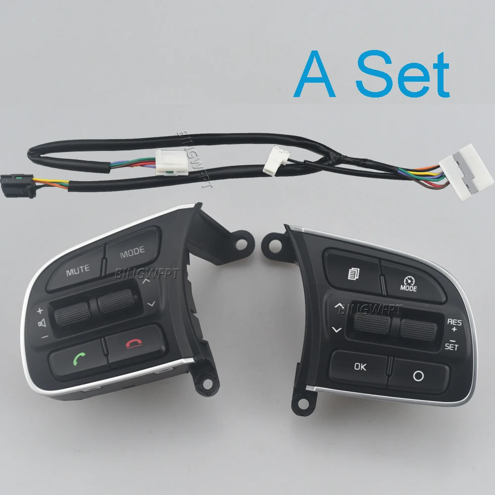 

Multi Functional Steering Wheel Button Switch For Sportage 4 2016 2017 2018 2019 Volume Bluetooth Cruise Button