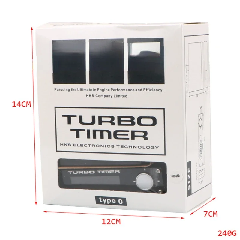 

Cross-border hot-selling car universal H K S delay device turbo flame arrester Turbo TIMER red, blue, white light