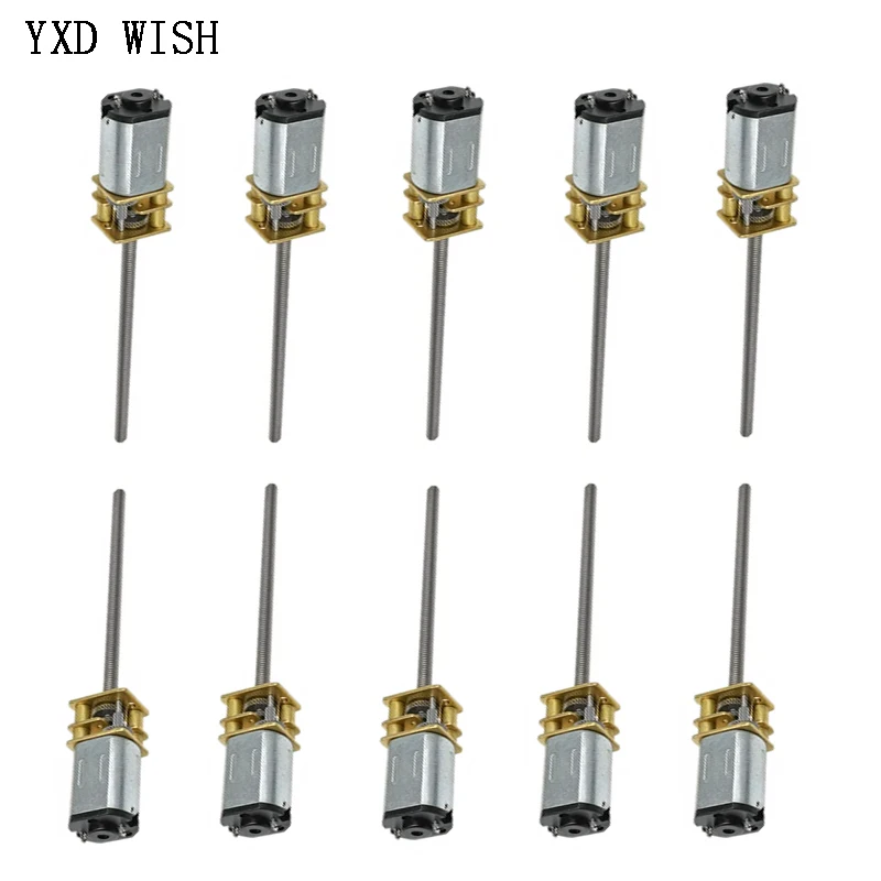 

10pcs GA12-N20 M4*55 Micro Metal Gear Motor DC 3V 6V 12V Gear Wheel Gear Motor 50RPM 100RPM 200RPM 500RPM 1000RPM DC Motors N20