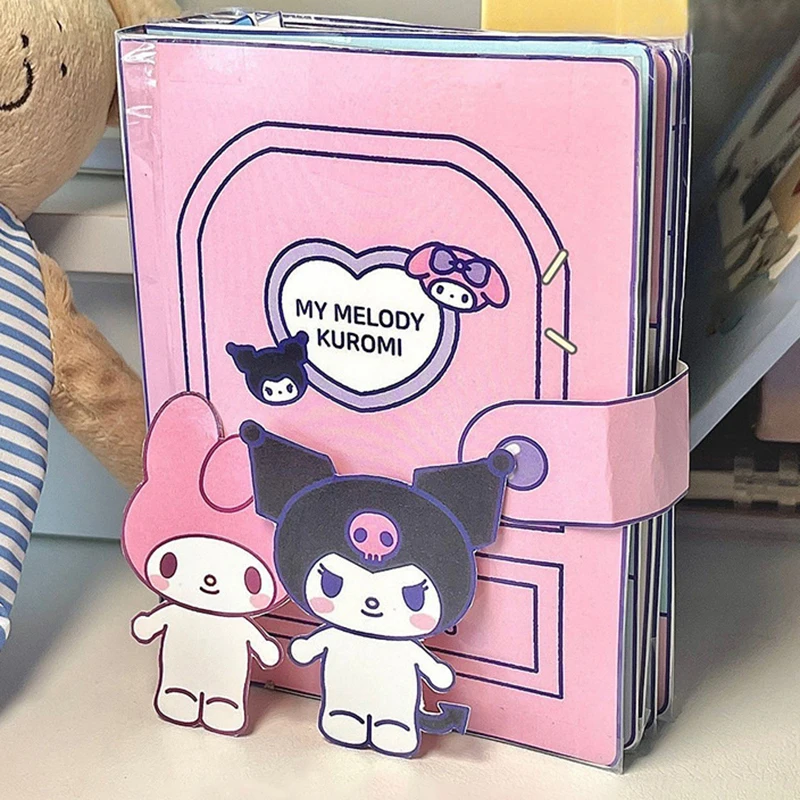 

Quiet Book Sanrio Doudou Book Educational Homemade Kuromi Book Melody Quiet Book Children Girls Handmade DIY Toys