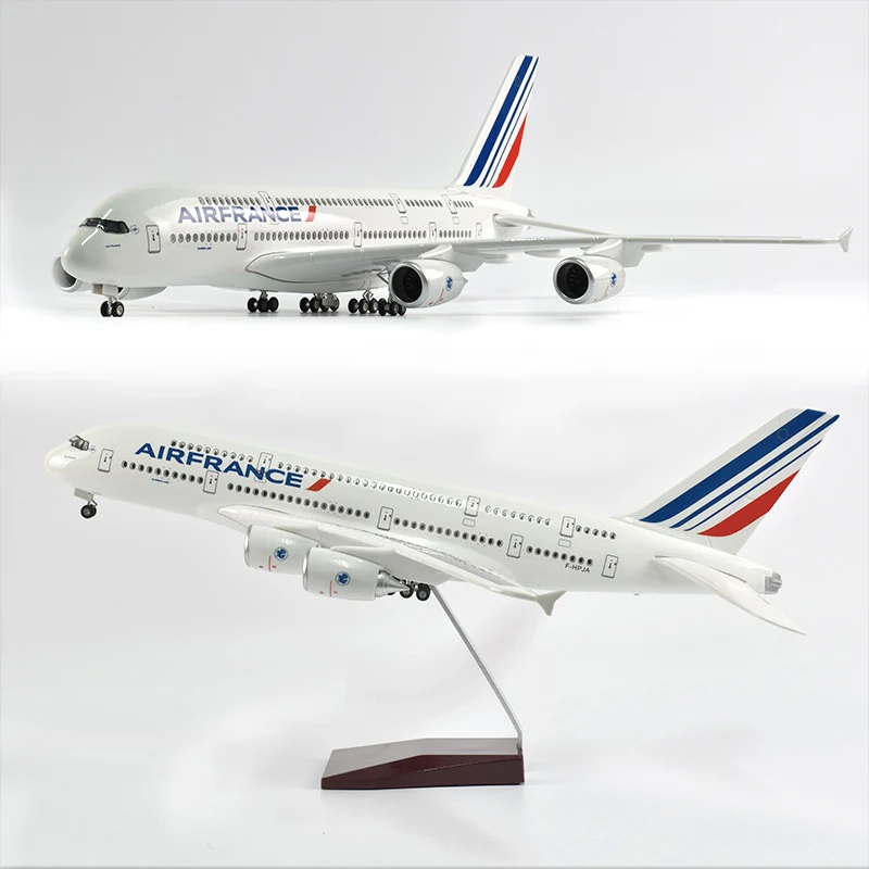 Imagem -03 - Andsyyds-avião Modelo Grande Airbus A350 Air France Plane Resina Plástica Diecast Presente Kids 1:160 Escala