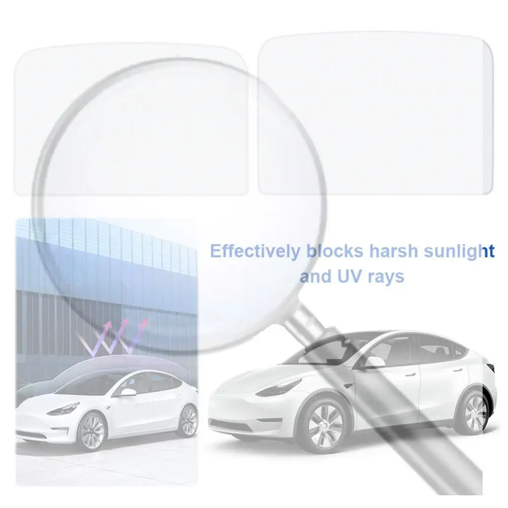 

Солнцезащитный козырек для переднего и заднего люков, защита от УФ-излучения, накидка на верхние стеклянные окна для Tesla Model 3 2024, аксессуары