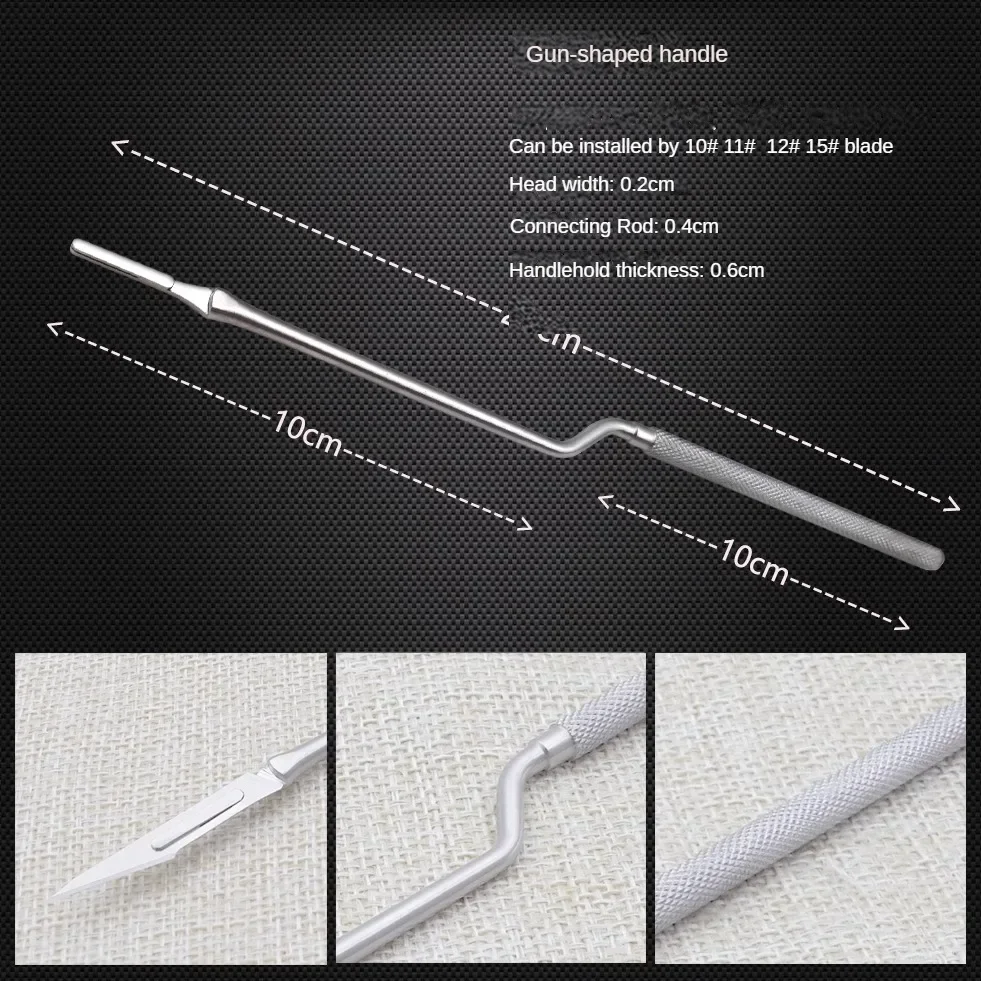 Professional Scalpel Handle No 10 11 12 15 Blade Non Sterile Reusable High Quality Surgery Surgical Blade Holder