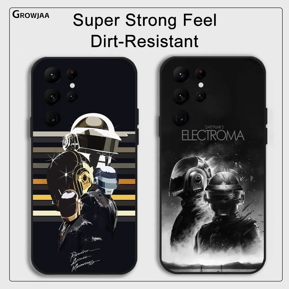 Cool DJ D-Daft P-Punk Phone Case For Samsung Galaxy S25 S24 S22 S23 Ultra S21 S20 Plus 5G Protective Silicone Funda