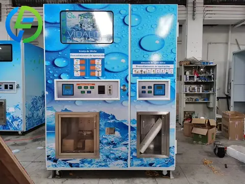Commercial Self Service 800 GPD Water and Ice Vending Machine with Credit Card for Sale