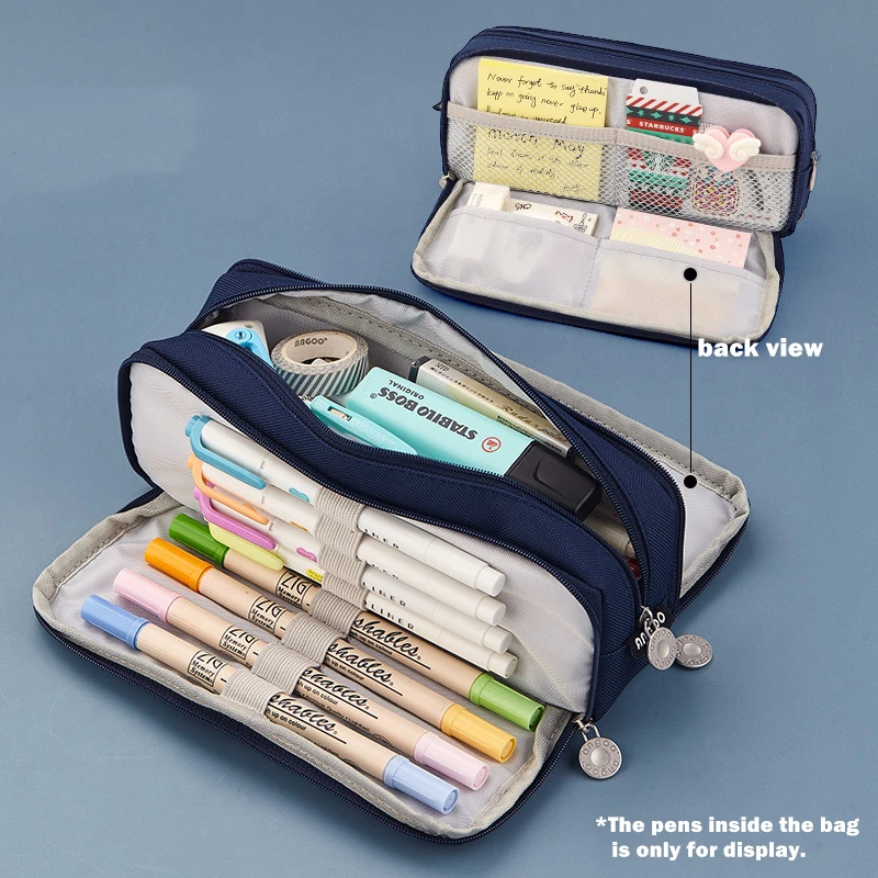 Love＆Deepspace Trousse à Crayons – Multi-poches – Grande Capacité 20x9x10 Cm – Polyester Imperméable – Pour Anime, Jeu, Bureau – Multicolore