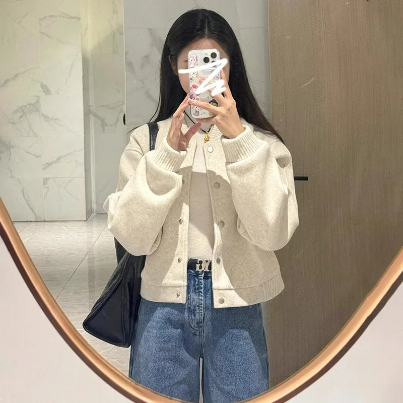 المرأة الكورية نمط سترة قصيرة الخريف الشتاء شعبية تنوعا فريدة من نوعها سوبر حسن المظهر جديد