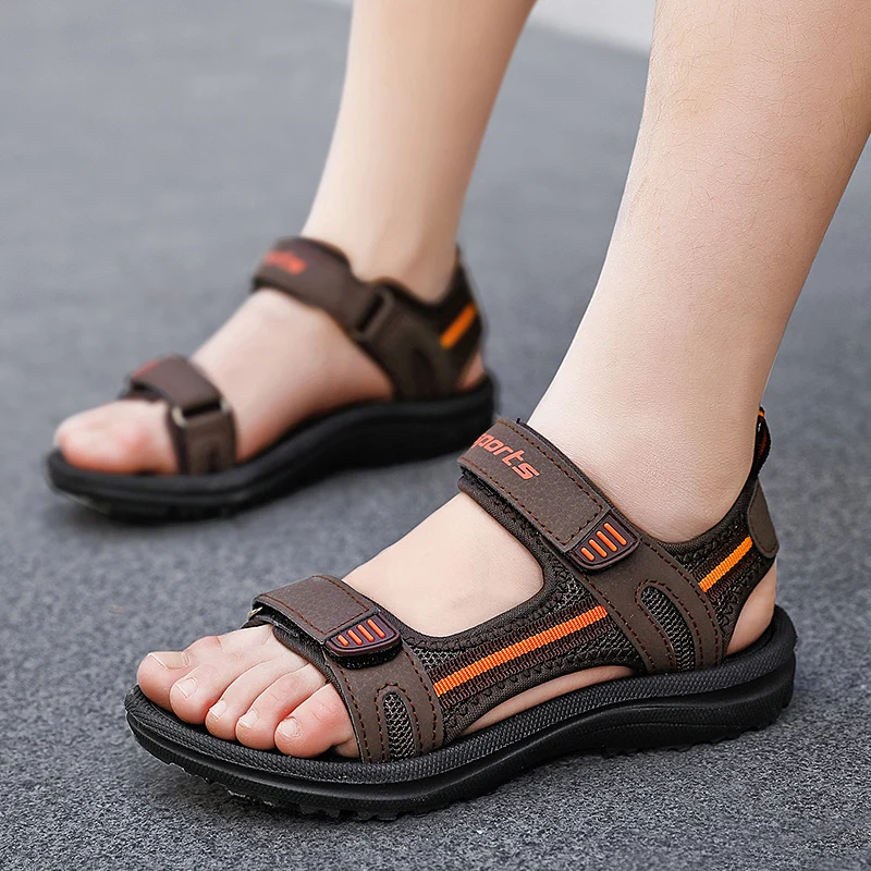 Summer Breathable Sport Sandals for Boys Casual Children Beach Shoes Kids Soft Comfortable Open Toe Fashion Non-slip Sandals